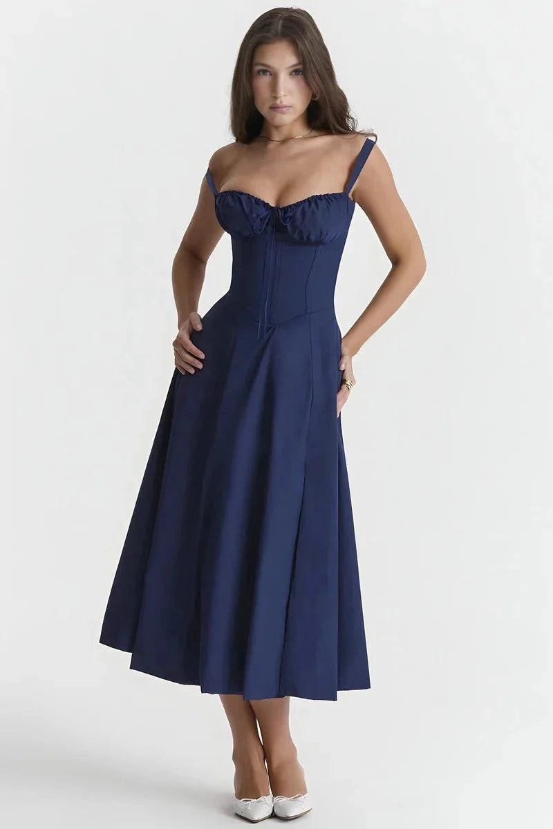 Clemmie | Sleeveless Summer Midi Dress