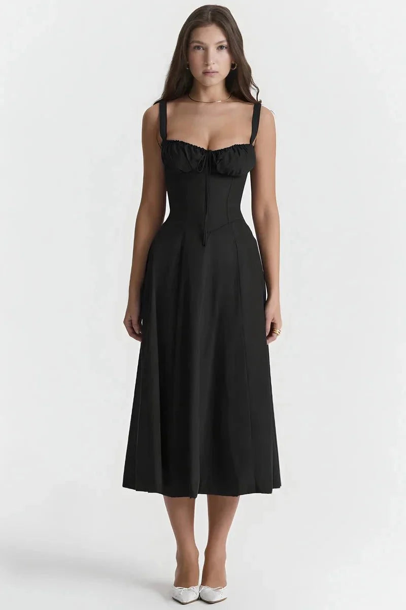 Clemmie | Sleeveless Summer Midi Dress