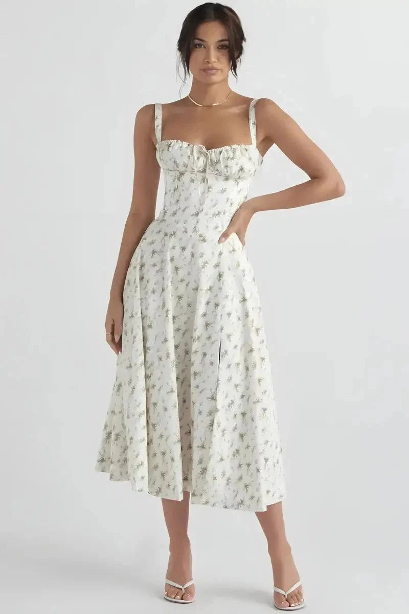 Clemmie | Sleeveless Summer Midi Dress