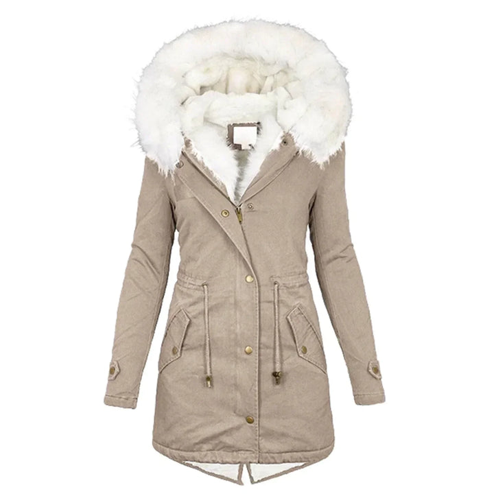 Clemmie | Womens Hooded Faux Fur Parka Coat