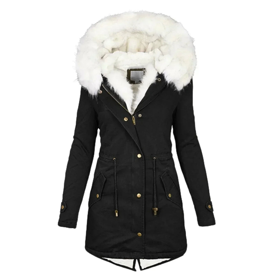 Clemmie | Womens Hooded Faux Fur Parka Coat