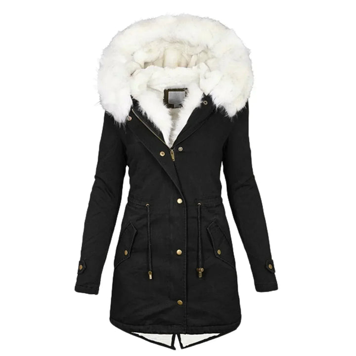 Clemmie | Womens Hooded Faux Fur Parka Coat