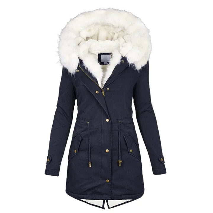 Clemmie | Womens Hooded Faux Fur Parka Coat