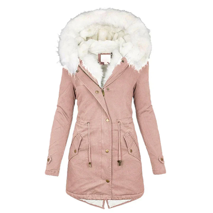 Clemmie | Womens Hooded Faux Fur Parka Coat