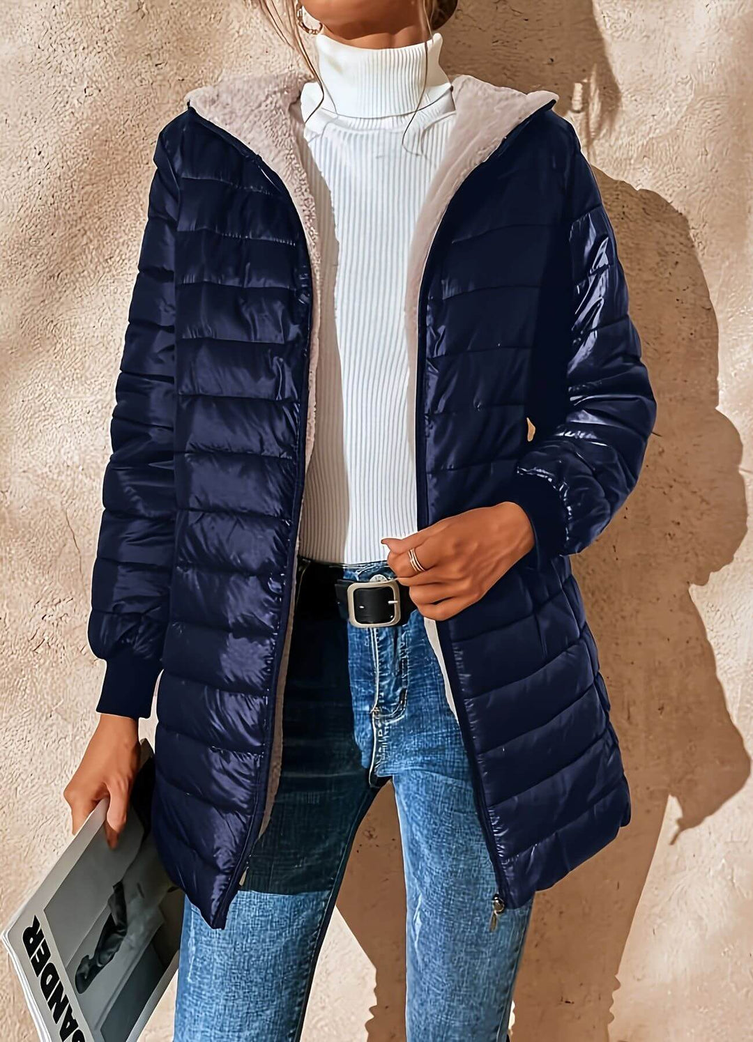 Clemmie | Womens Hooded Quilted Zip Puffer Jacket