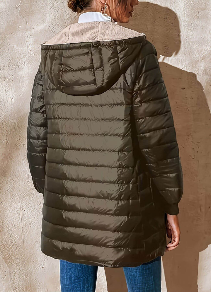Clemmie | Womens Hooded Quilted Zip Puffer Jacket