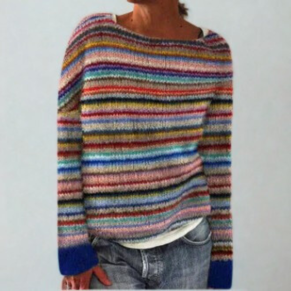 Cressida | Womens Fair Isle Knitted Long Sleeve Jumper