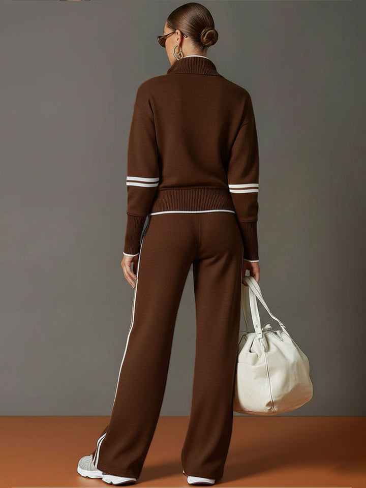 Daisy | Womens Long Sleeve Quarter Zip Collared Sweatshirt