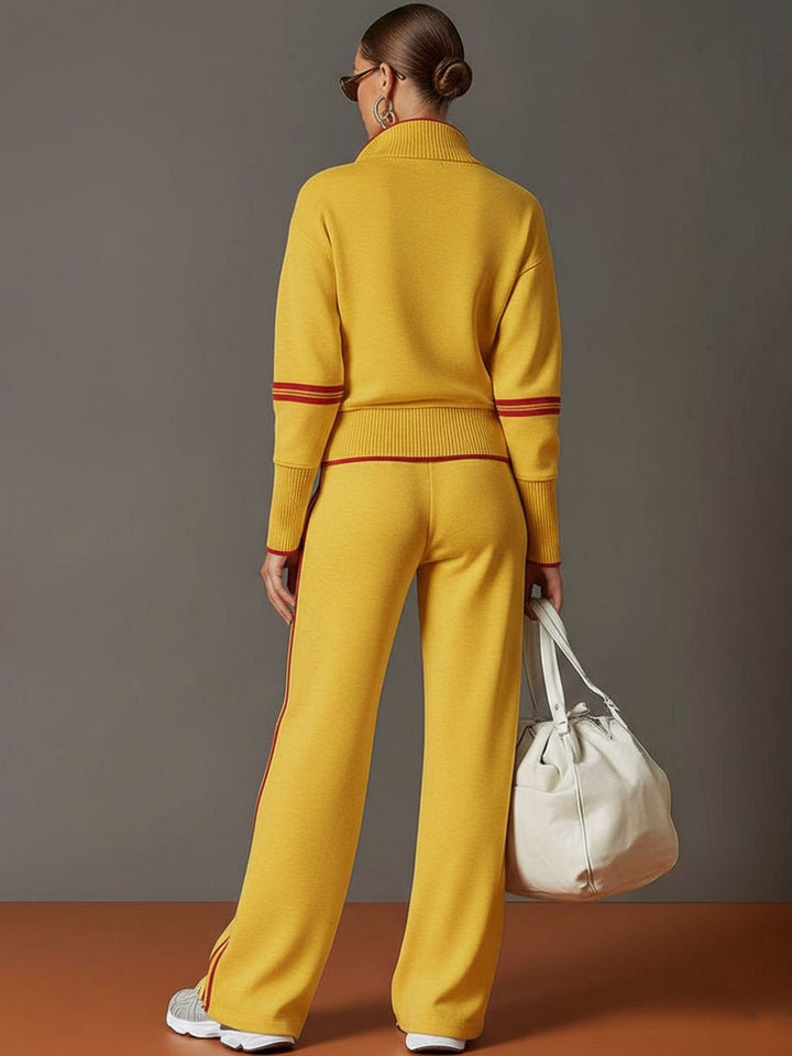 Daisy | Womens Long Sleeve Quarter Zip Collared Sweatshirt