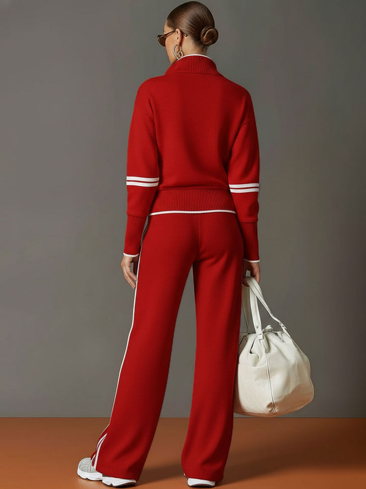 Daisy | Womens Long Sleeve Quarter Zip Collared Sweatshirt