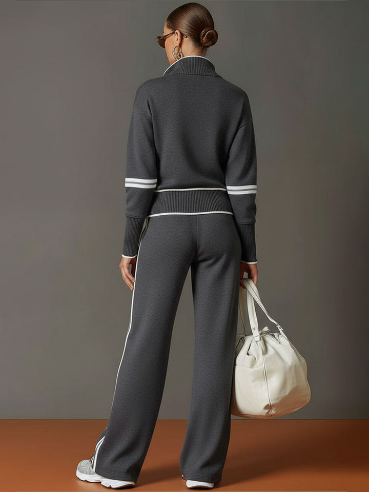 Daisy | Womens Long Sleeve Quarter Zip Collared Sweatshirt