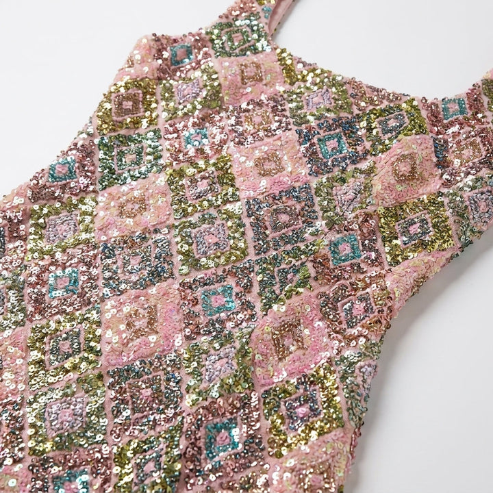 Darcey | Sleeveless Sequin Cocktail Party Mini Dress