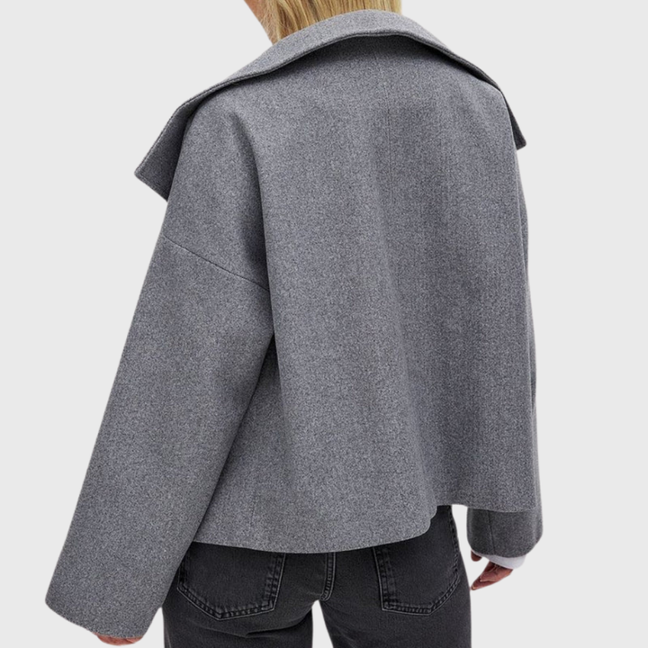 Darcey | Womens Cropped Wool Blend Pea Coat
