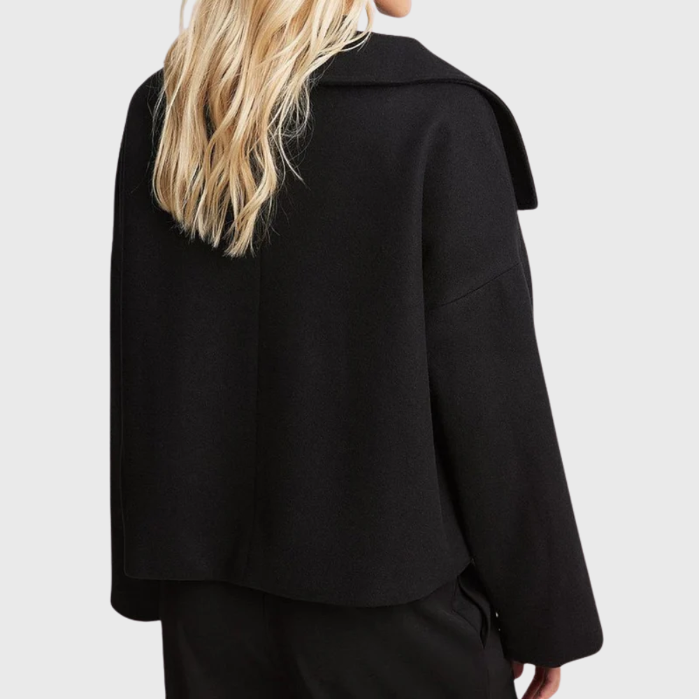 Darcey | Womens Cropped Wool Blend Pea Coat