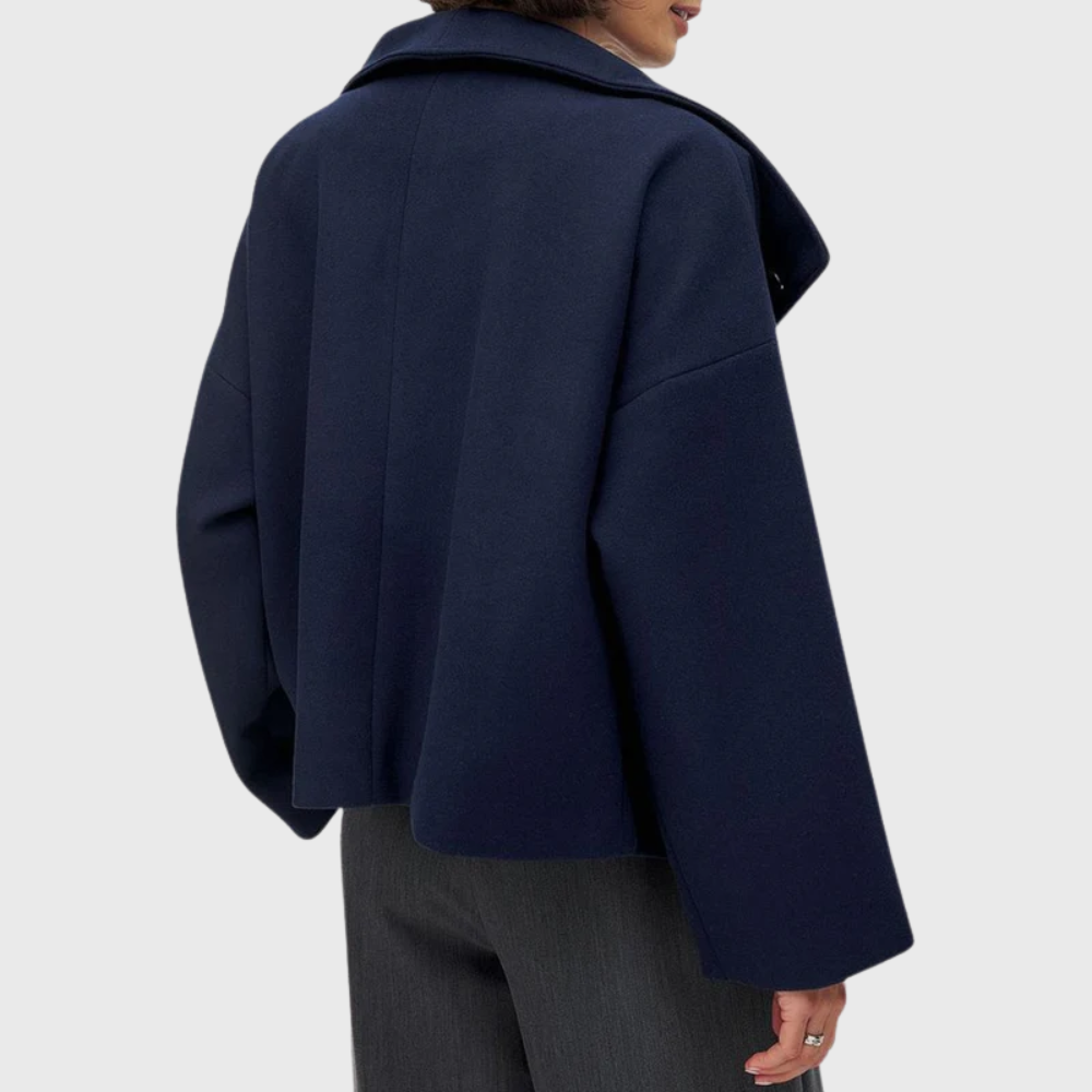 Darcey | Womens Cropped Wool Blend Pea Coat