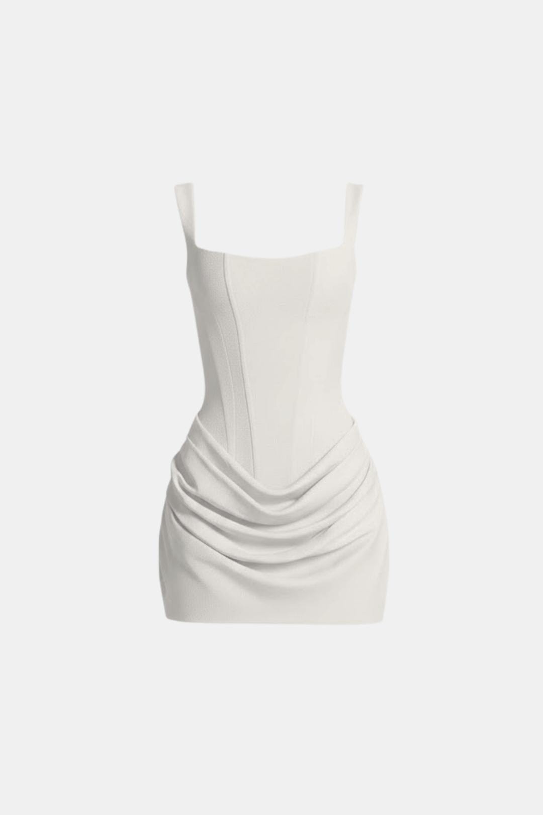 Effie | Ruched Satin Corset Party Mini Dress