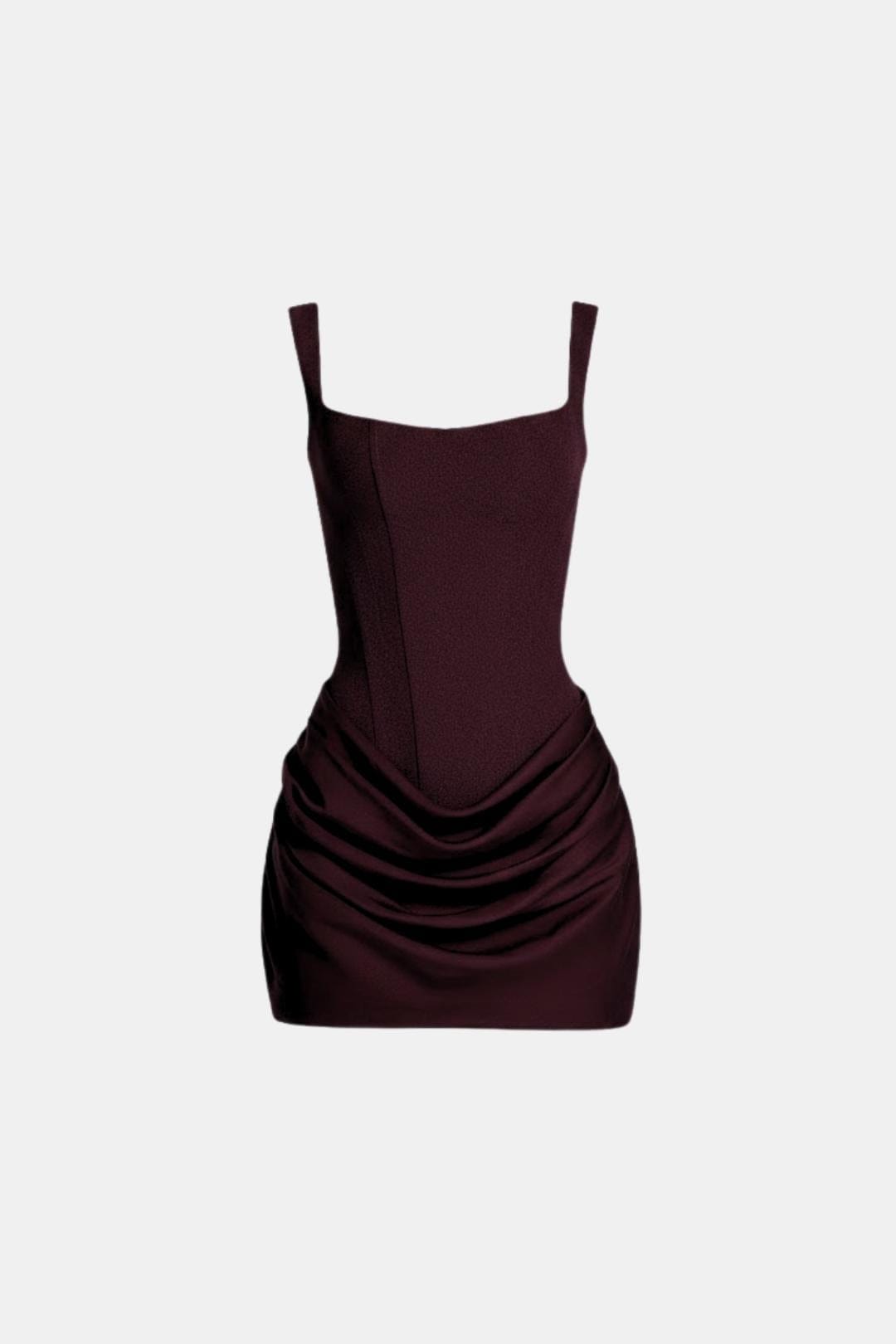 Effie | Ruched Satin Corset Party Mini Dress