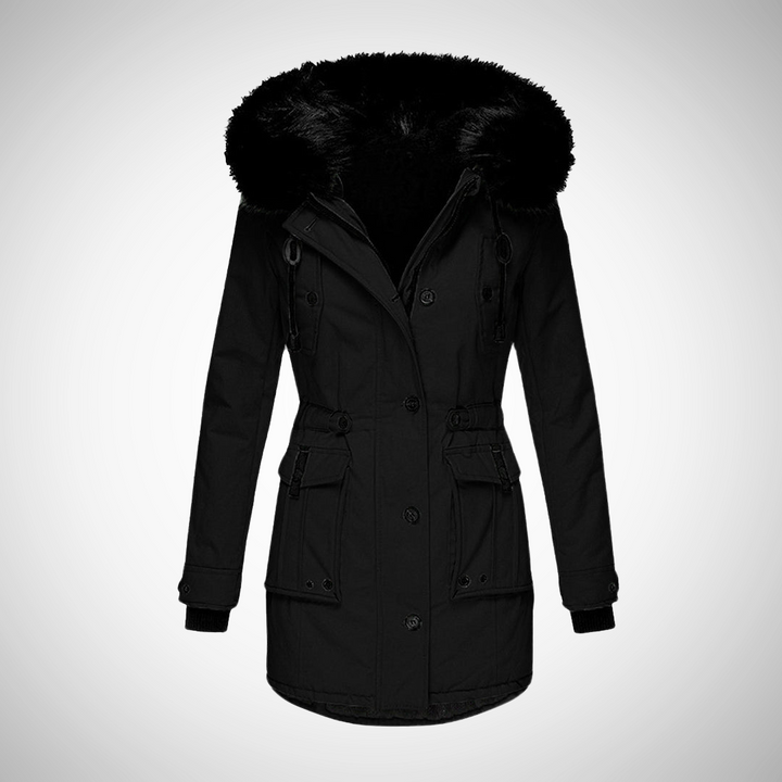 Effie | Womens Hooded Faux Fur Zip Parka