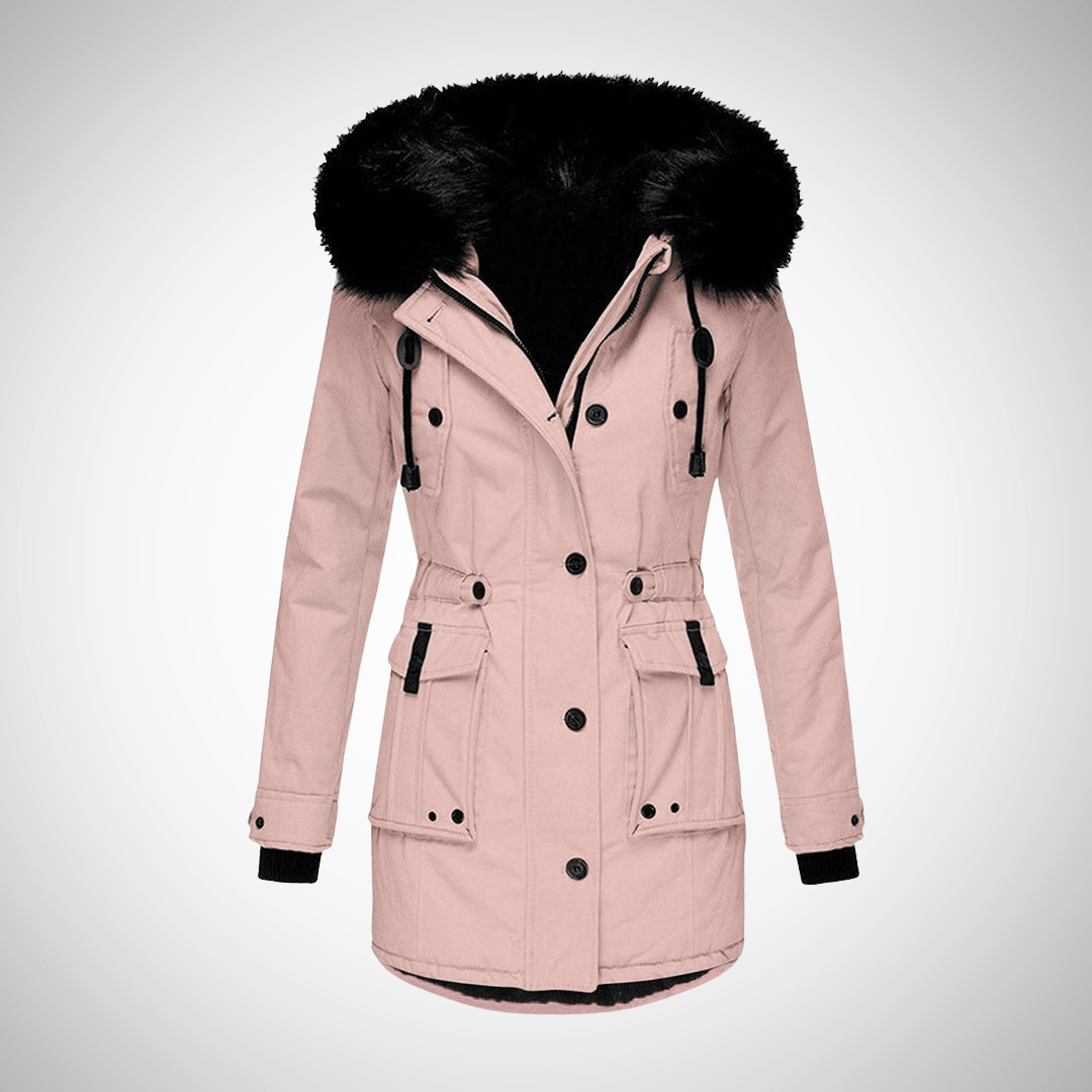 Effie | Womens Hooded Faux Fur Zip Parka