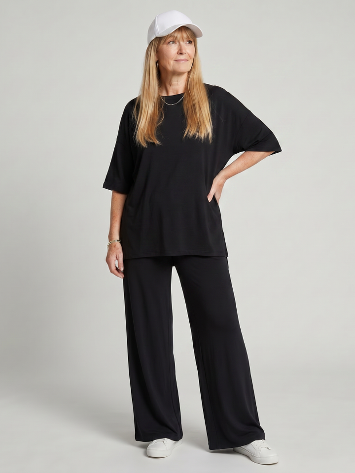 Effie | Womens Oversized Crew Neck Short Sleeve T-Shirt