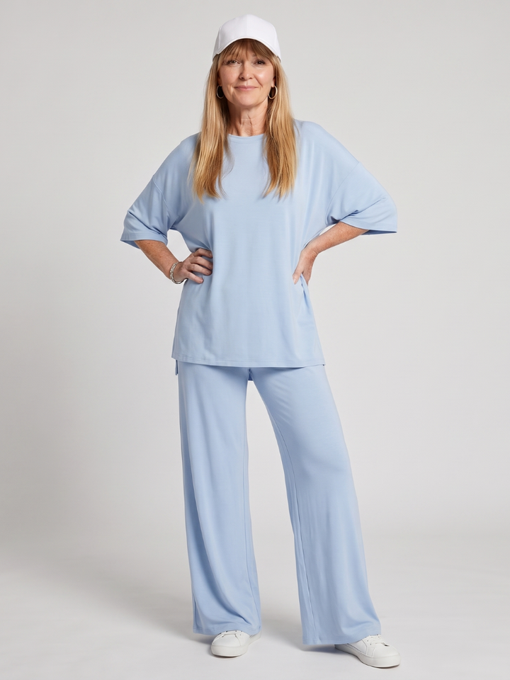 Effie | Womens Oversized Crew Neck Short Sleeve T-Shirt