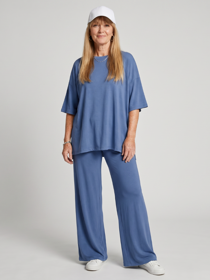 Effie | Womens Oversized Crew Neck Short Sleeve T-Shirt