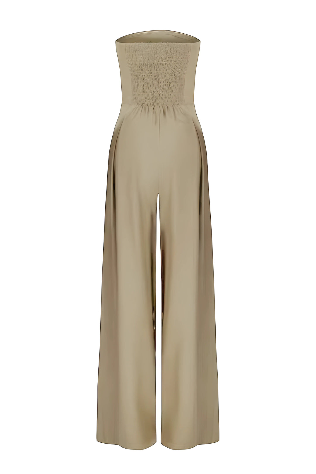 Elsie | Dressy Strapless Wide Leg Wedding Party Jumpsuit