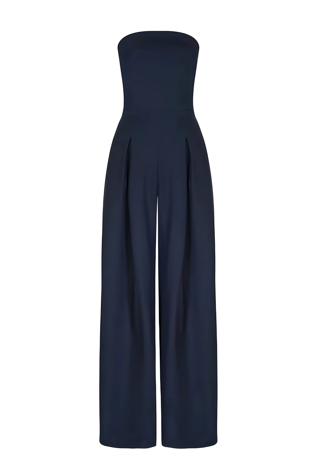 Elsie | Dressy Strapless Wide Leg Wedding Party Jumpsuit