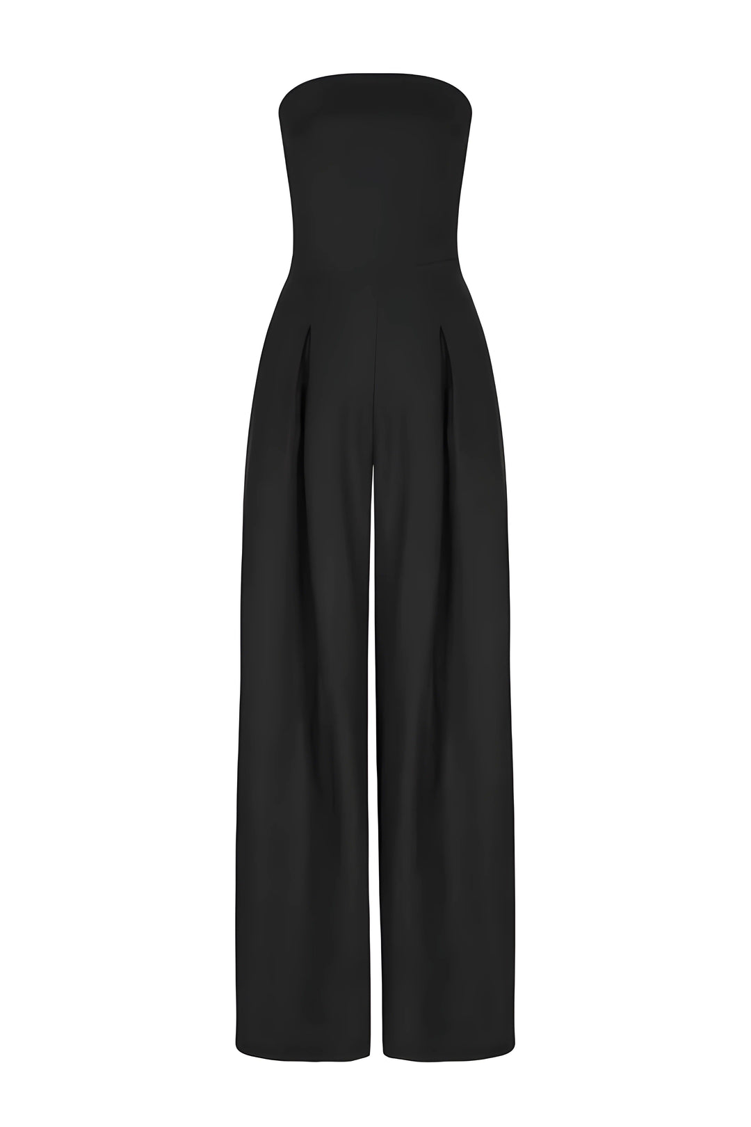 Elsie | Dressy Strapless Wide Leg Wedding Party Jumpsuit