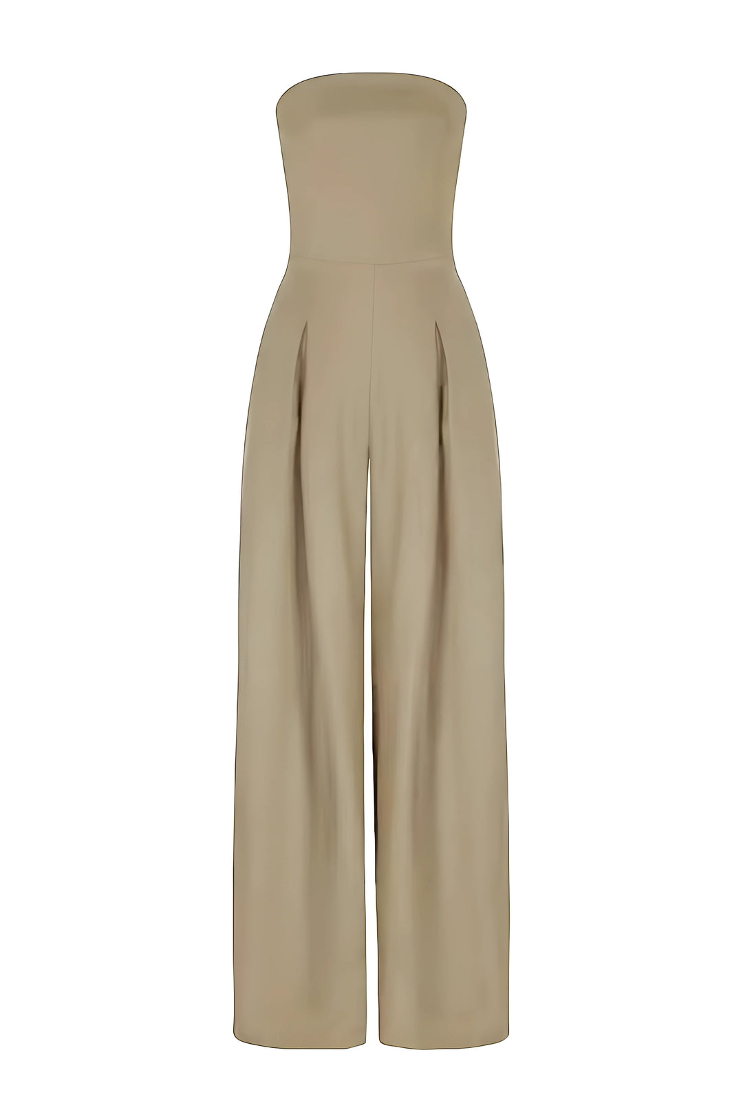 Elsie | Dressy Strapless Wide Leg Wedding Party Jumpsuit