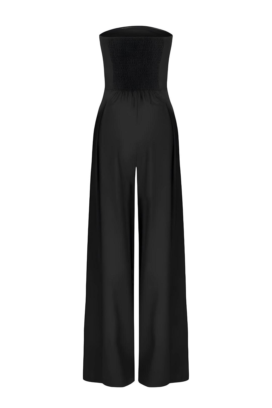 Elsie | Dressy Strapless Wide Leg Wedding Party Jumpsuit
