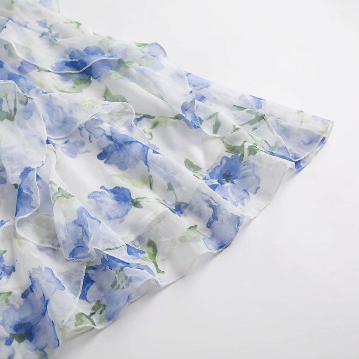 Elsie | Wedding Guest Floral White Maxi Dress