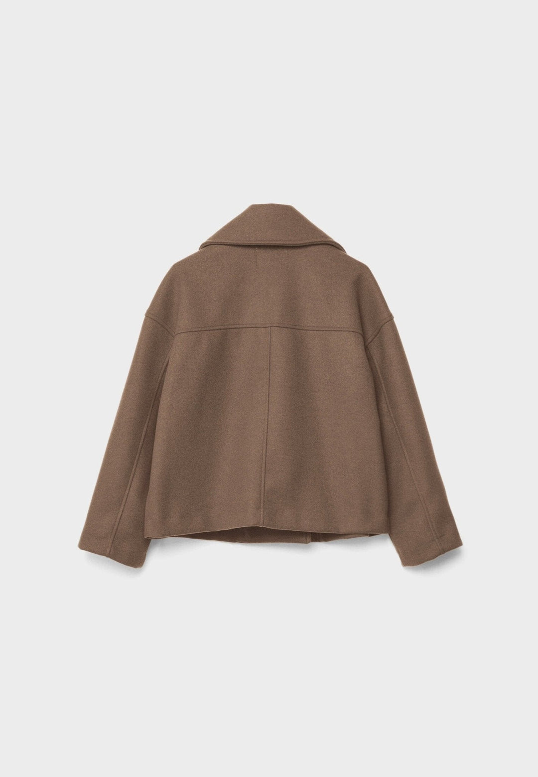 Elsie | Womens Oversized Cropped Double Breasted Pea Coat