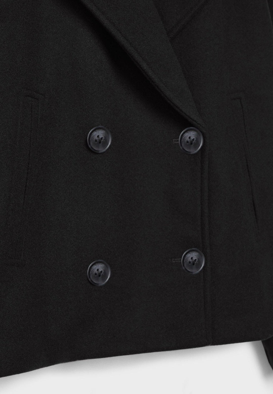 Elsie | Womens Oversized Cropped Double Breasted Pea Coat