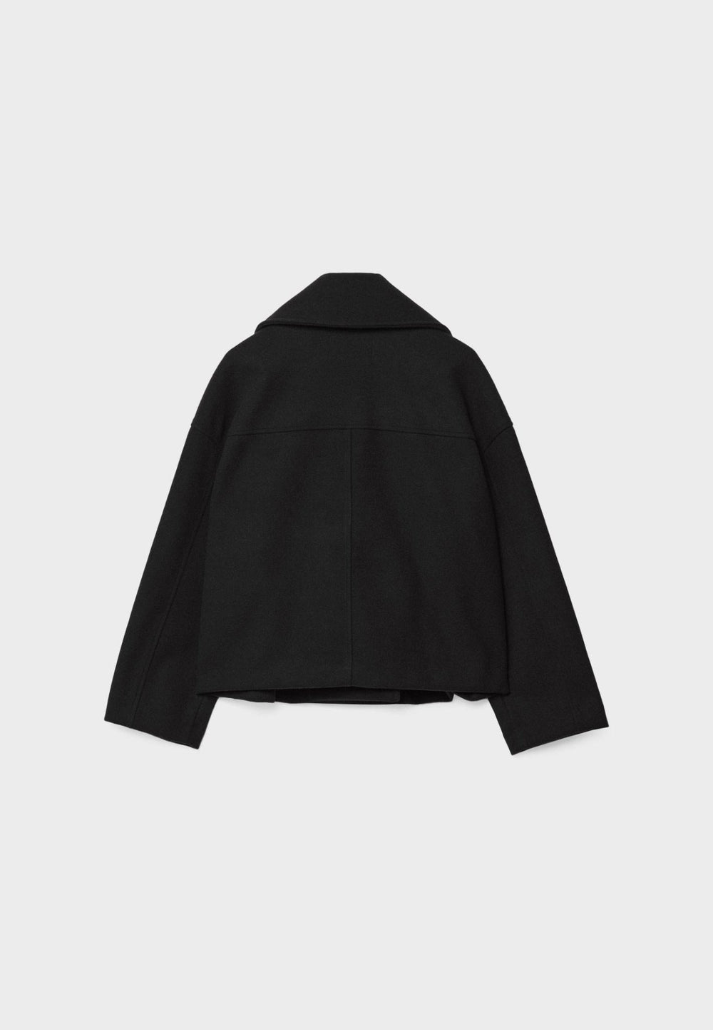 Elsie | Womens Oversized Cropped Double Breasted Pea Coat