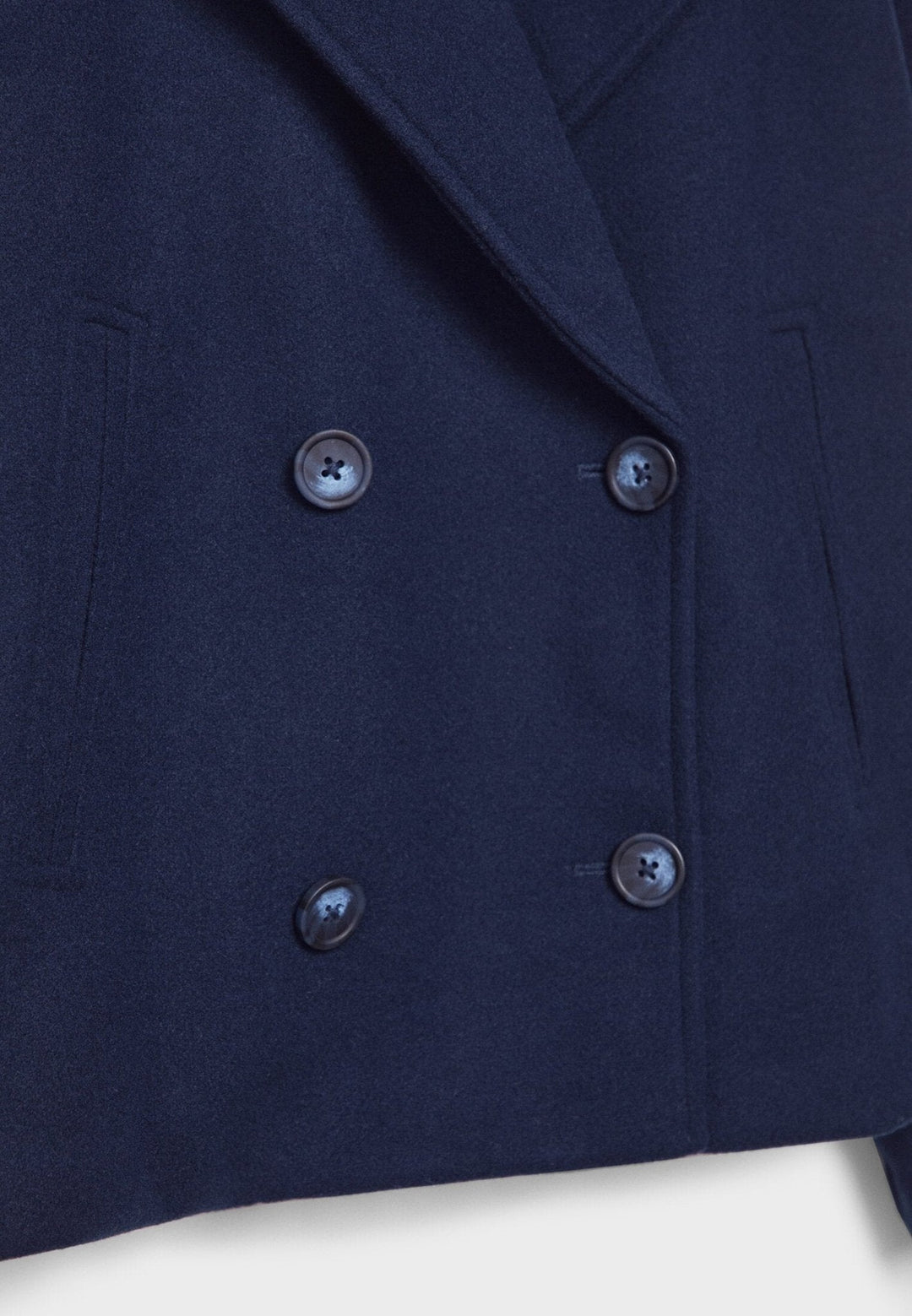 Elsie | Womens Oversized Cropped Double Breasted Pea Coat