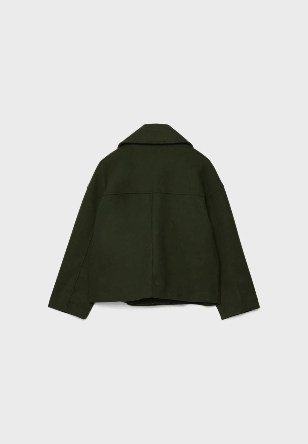 Elsie | Womens Oversized Cropped Double Breasted Pea Coat