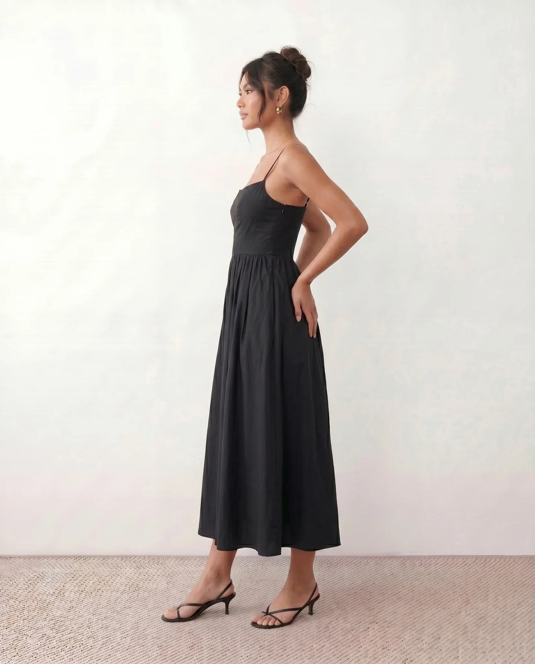 Felicity | Wedding Guest Sleeveless Pleated Midi Summer Dress
