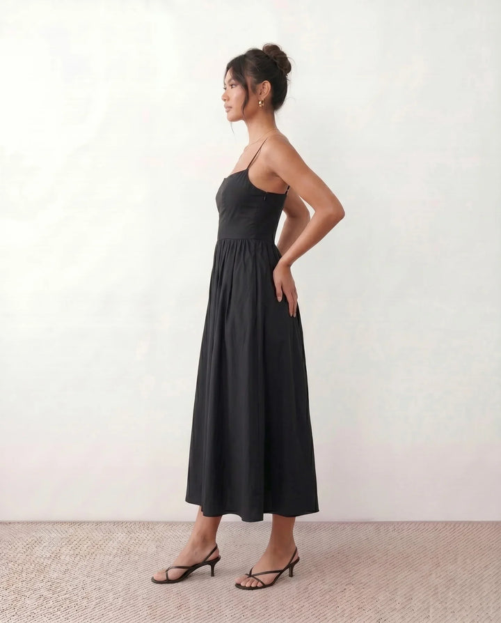 Felicity | Wedding Guest Sleeveless Pleated Midi Summer Dress