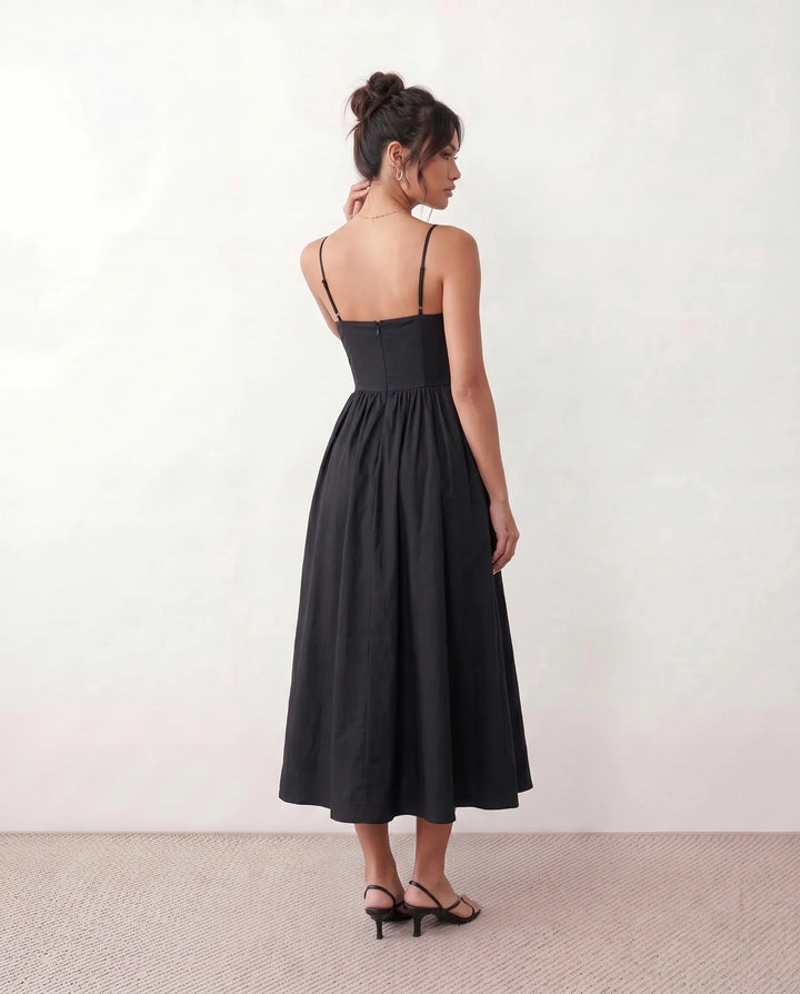 Felicity | Wedding Guest Sleeveless Pleated Midi Summer Dress
