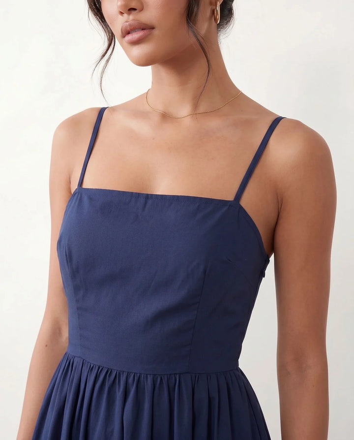 Felicity | Wedding Guest Sleeveless Pleated Midi Summer Dress