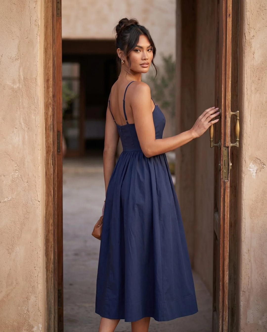 Felicity | Wedding Guest Sleeveless Pleated Midi Summer Dress