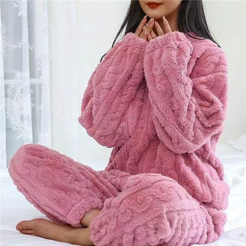 Felicity | Womens Fleece Loungewear Set Long Sleeve