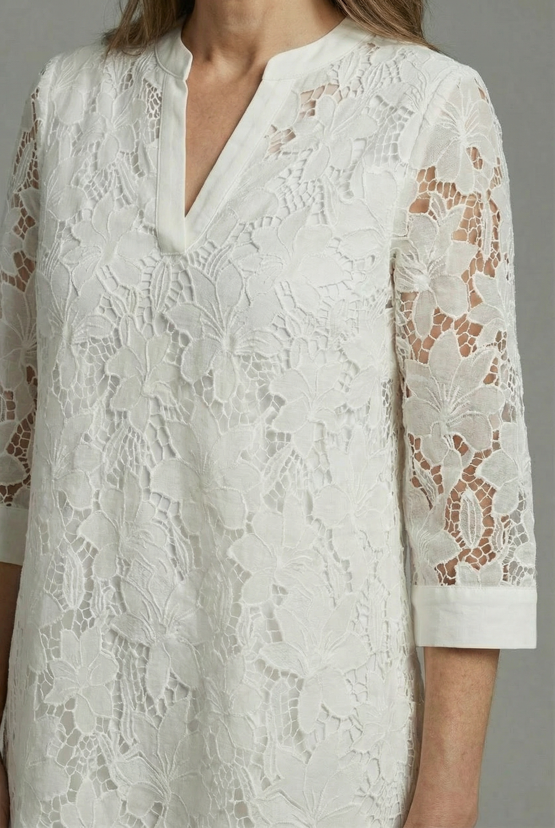 Florence | Floral Lace Wedding Guest Midi Dress