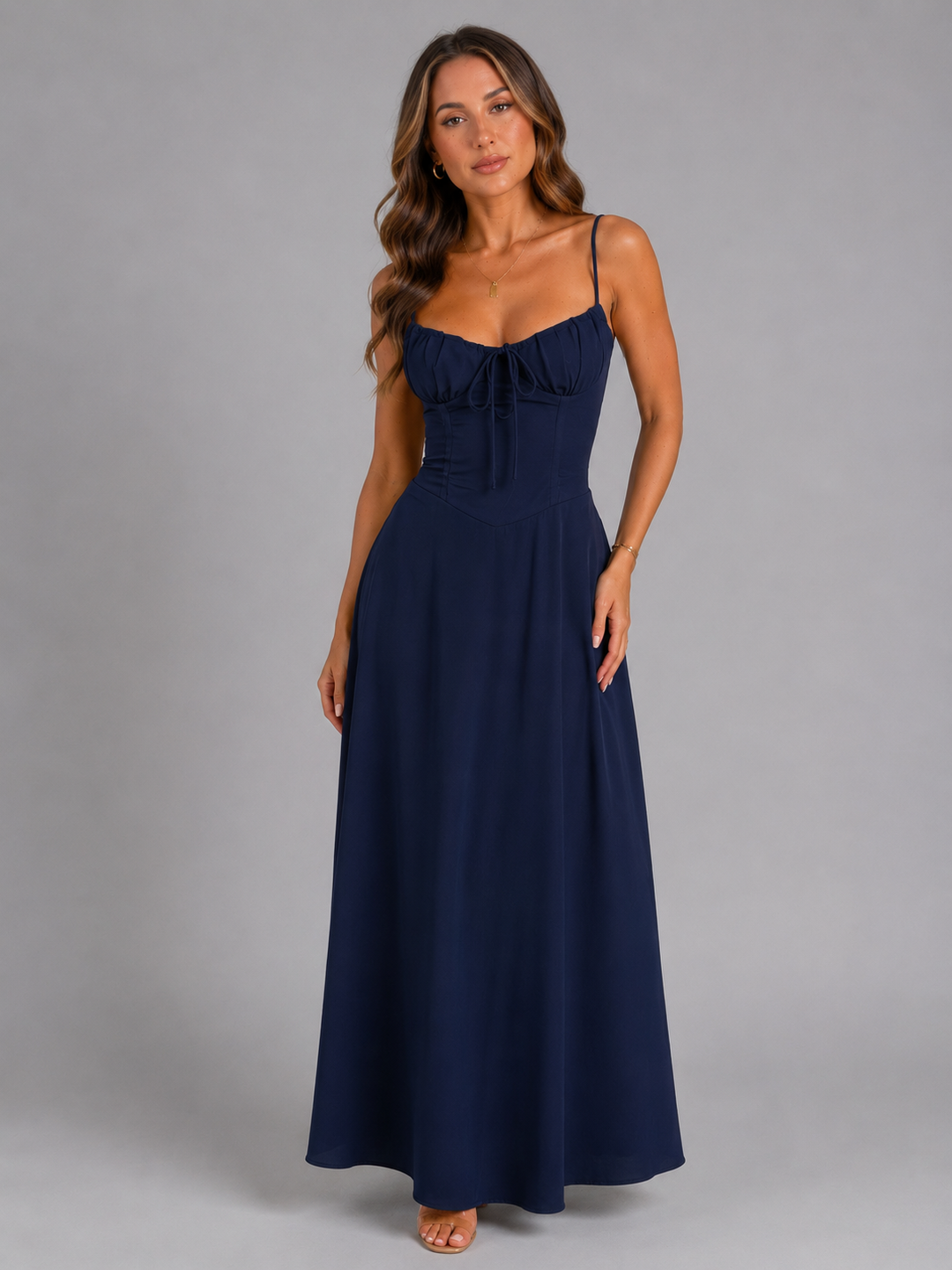 Florence | Sleeveless Wedding Guest Chiffon Maxi Dress