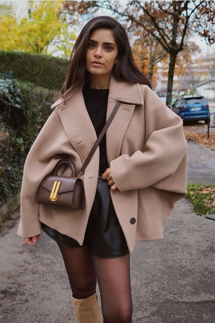 Florence | Womens Oversized Double Breasted Collared Coat