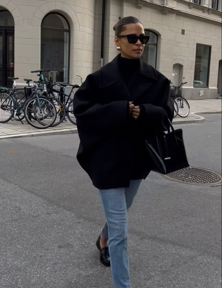 Florence | Womens Oversized Double Breasted Collared Coat