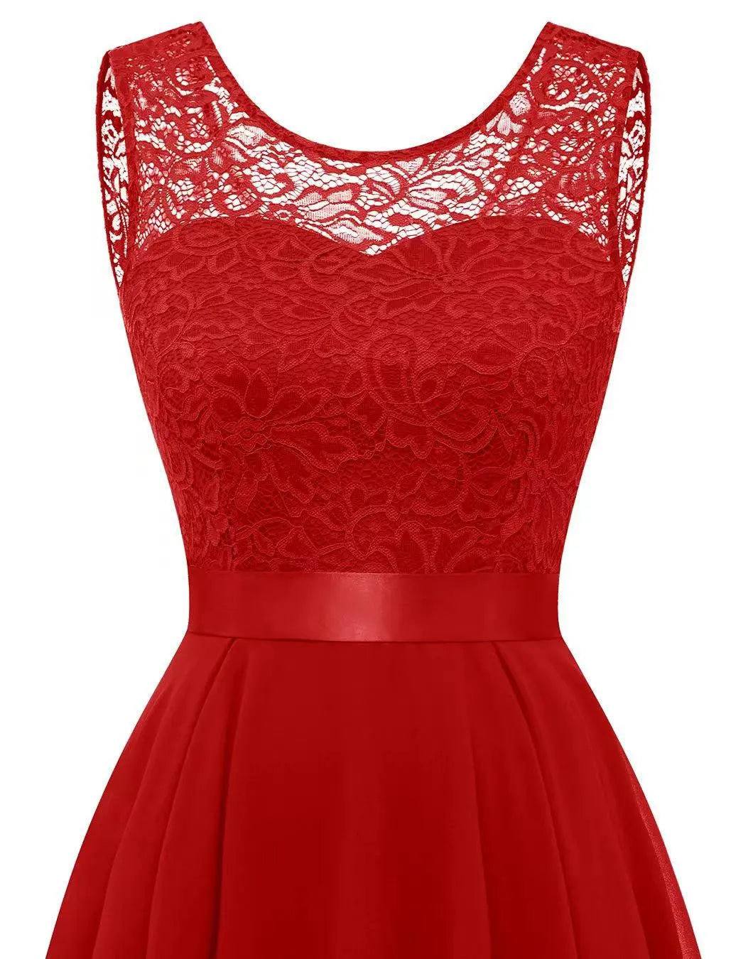 Freya | Wedding Guest Lace Chiffon High Low Maxi Dress