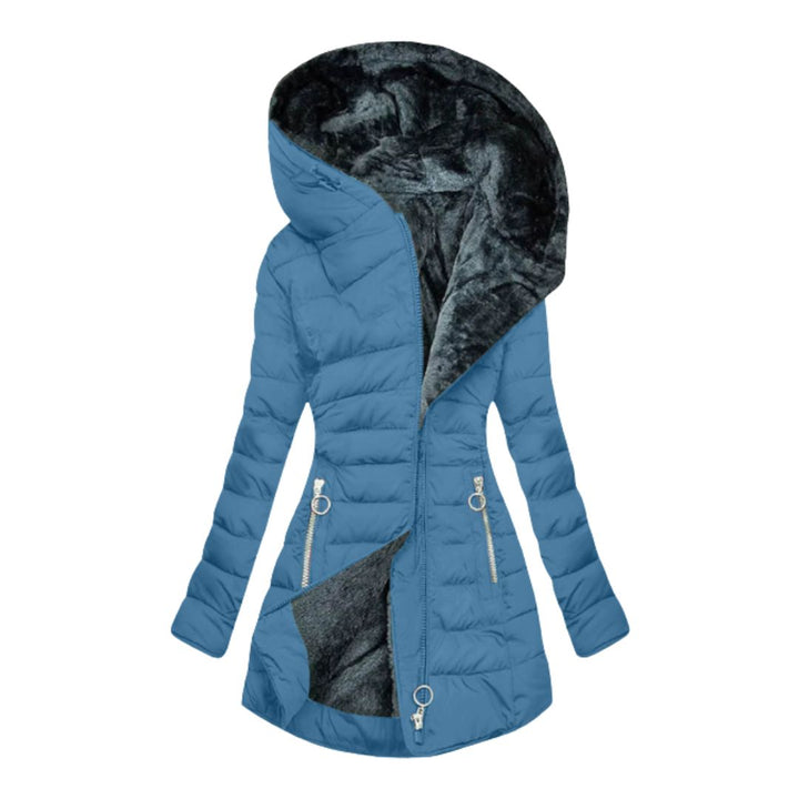Freya | Womens Hooded Quilted Zip Puffer Coat