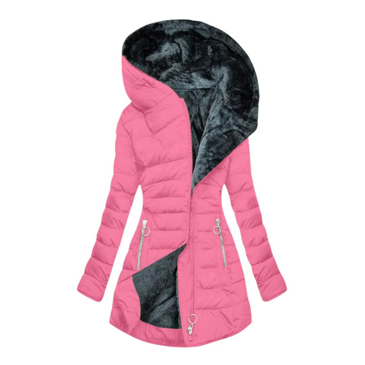 Freya | Womens Hooded Quilted Zip Puffer Coat